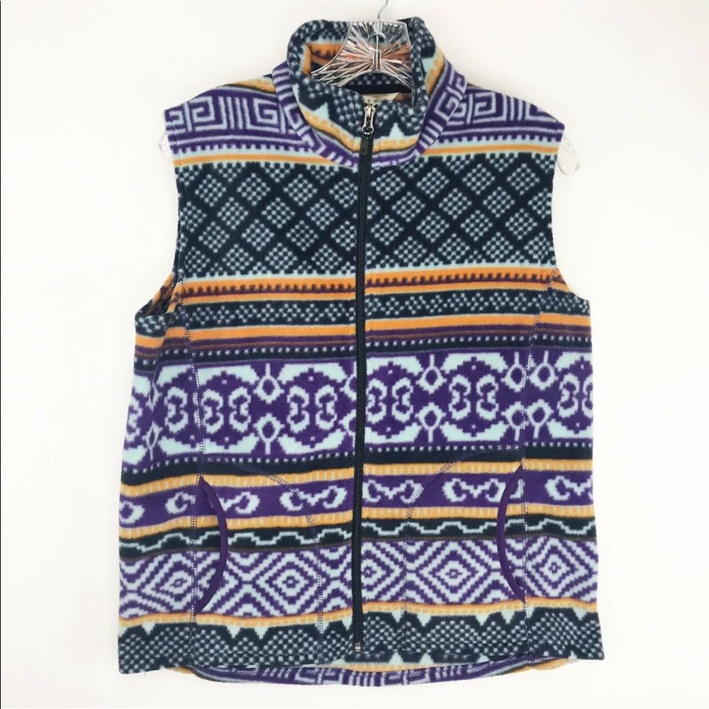 WOOLRICH Size Medium Vest Soft Fleece zip up